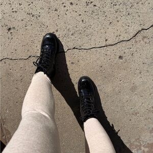 Art Class Black Women's Combat Boots These are a child’s 4 which equals a 7 lady